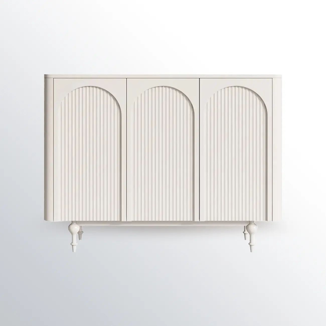 Scandinavian White Accent Cabinet for Versatile Room Storage Image - 5 | homeyfad