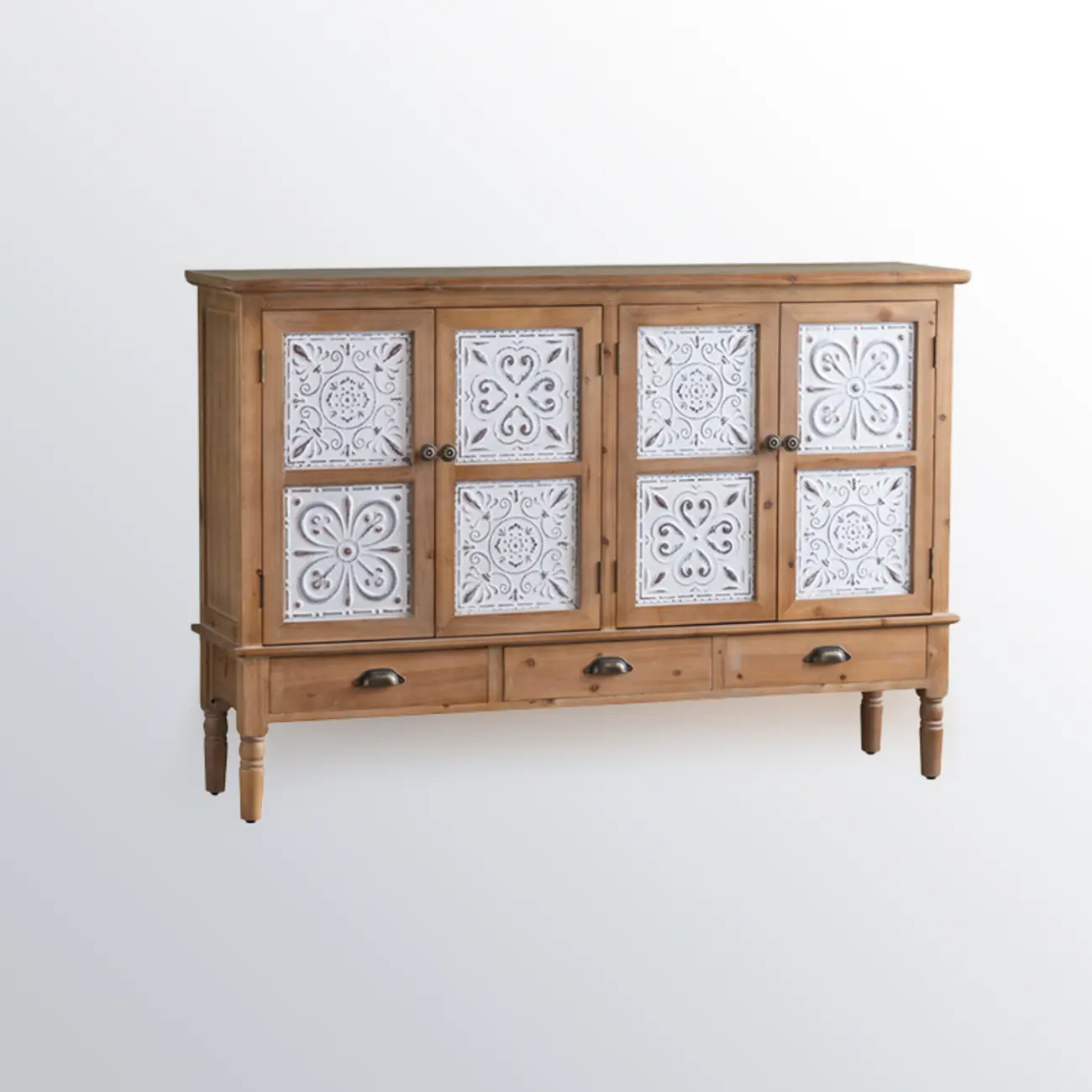 Rustic Accent Chest for Indoor Use with Multi Drawers Image - 7 | homeyfad