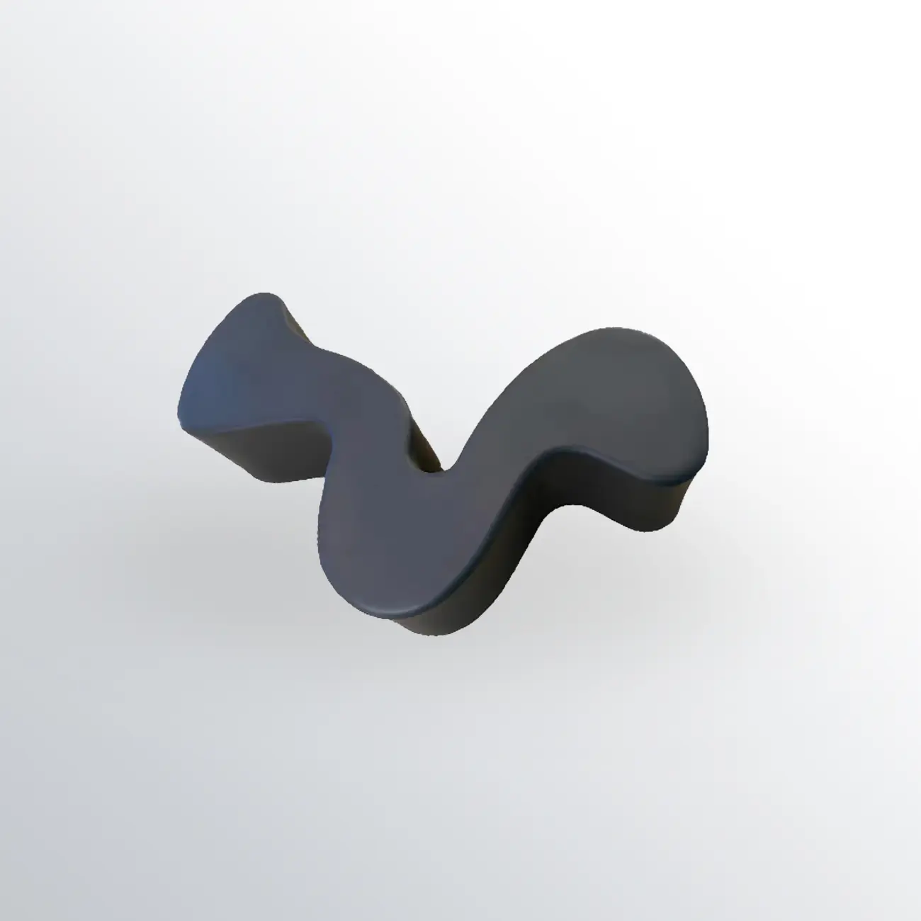 Modern Black Resin Wave Coffee Table with Abstract Design Image - 4 | homeyfad