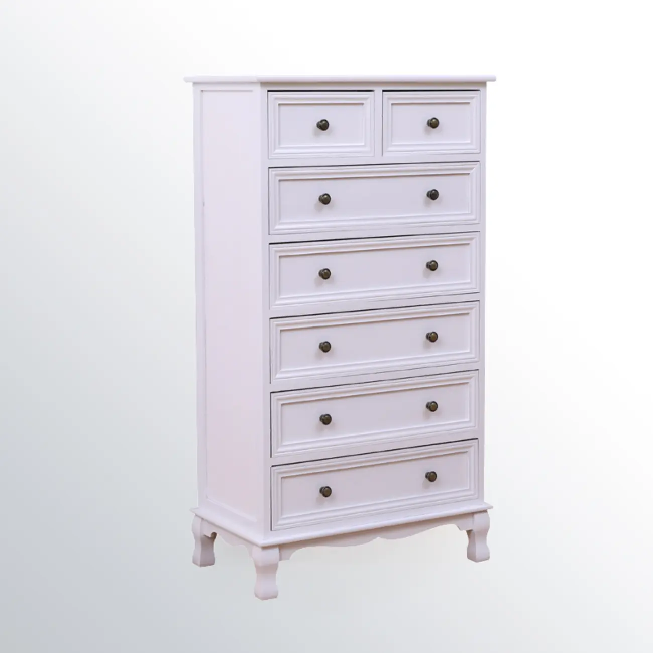 Rustic White Wooden Cabinet for Living Room with Drawers Image - 12 | homeyfad