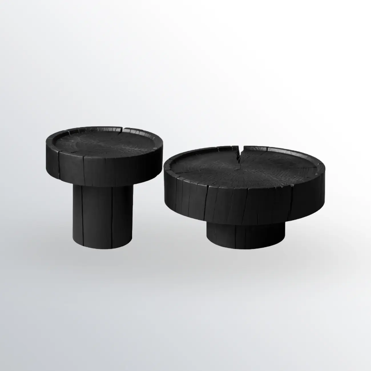 Modern Minimalist Wood Black Coffee Table with Tray Top  Image - 5 | homeyfad