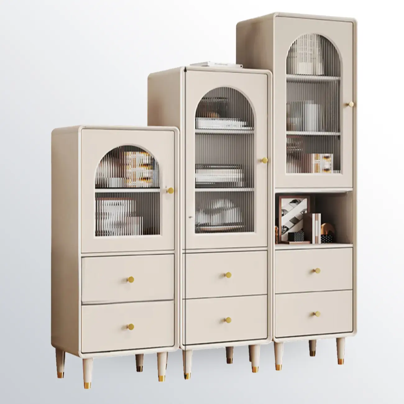 Wooden Free Standing Storage Cabinet with Scandinavian Style  Image - 8 | homeyfad