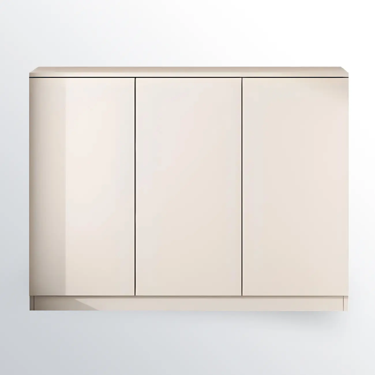 Modern Space-saving Accent Cabinet with Exterior Shelf Image - 10 | homeyfad