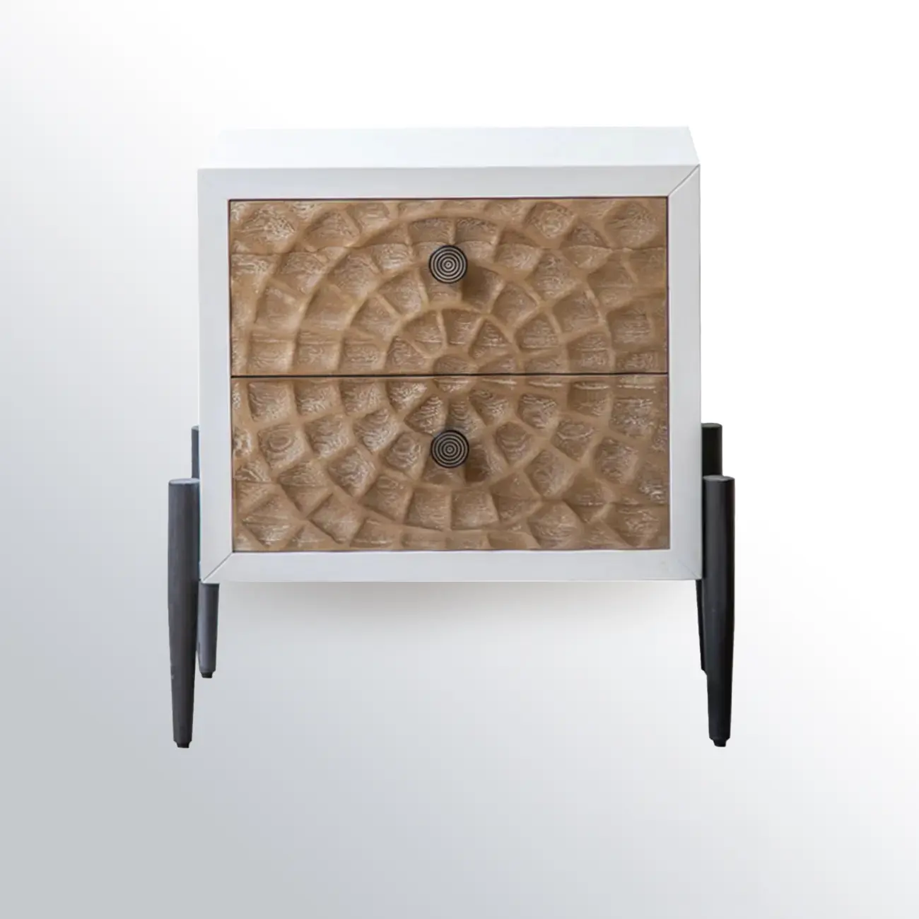 Rustic Freestanding Cabinet with Large Capacity & Iron Base Image - 5 | homeyfad