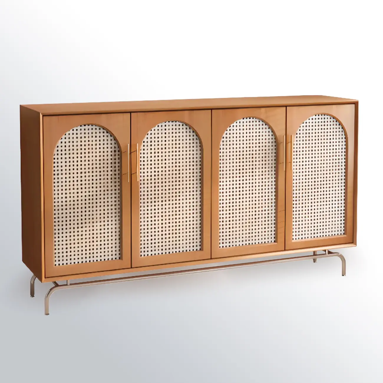 Tropical Pine Wood Accent Cabinet in Rectangular Shape Image - 11 | homeyfad