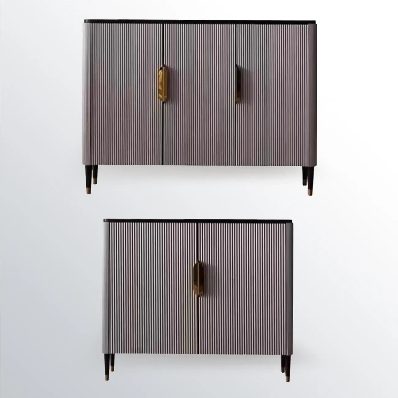 35.5" Glam Wooden Accent Cabinet for Living Room Decor Image - 12