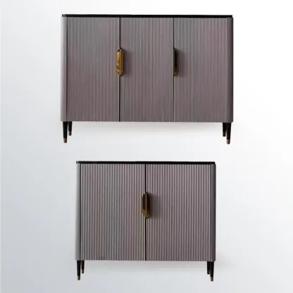 35.5" Glam Wooden Accent Cabinet for Living Room Decor Image - 12