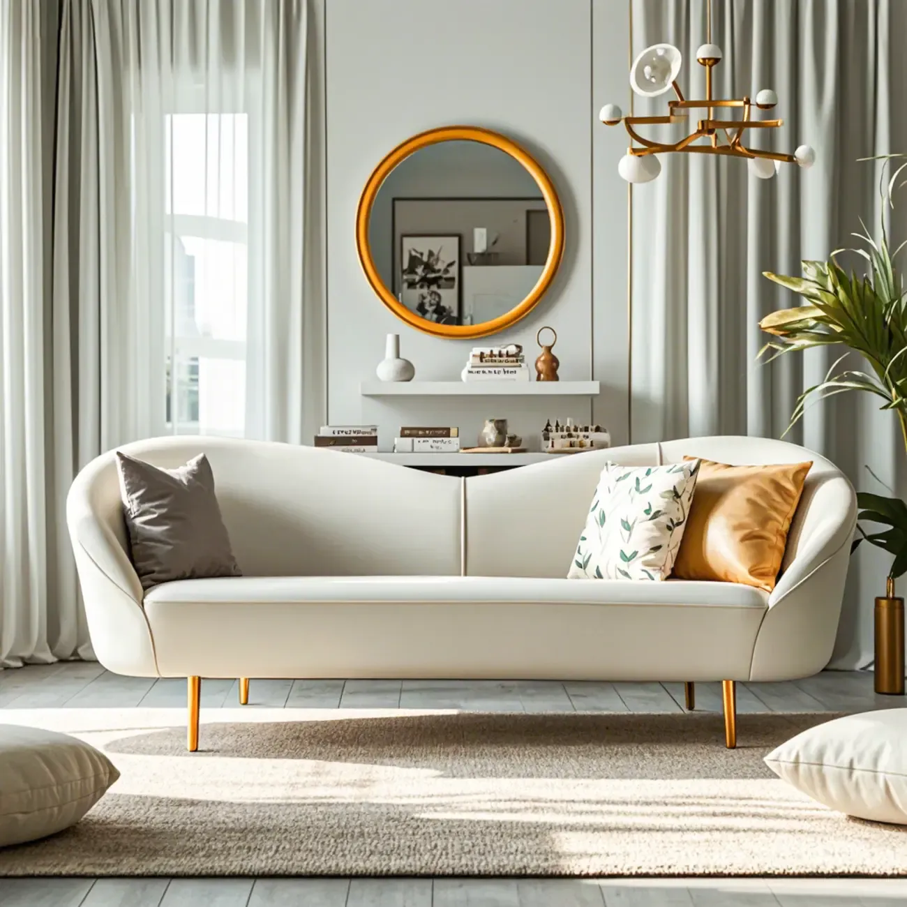 Glam Flannel Single 3 Seater Sofa in Multiple Colors Image - 4