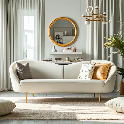 Glam Flannel Single 3 Seater Sofa in Multiple Colors Image - 4