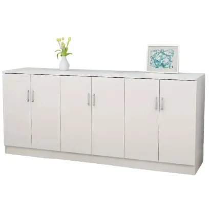 Wooden Freestanding Rectangle Storage Cabinet - Modern Design Image - 13