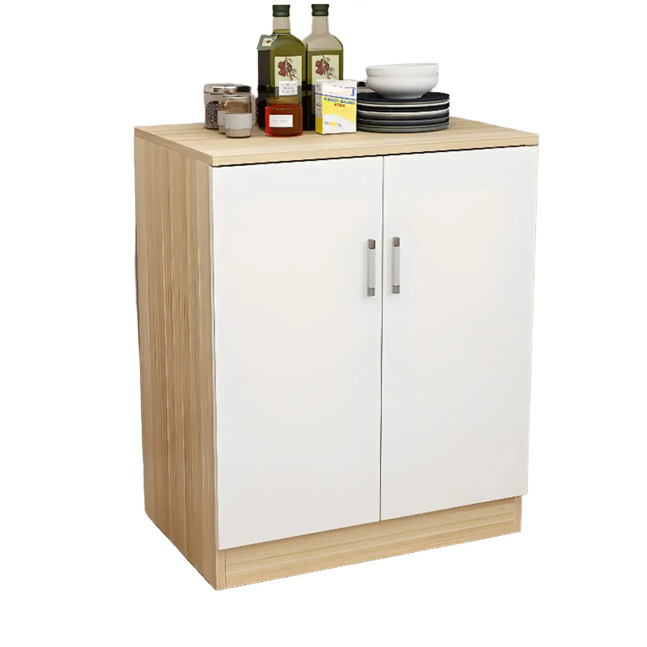 Wooden Freestanding Rectangle Storage Cabinet - Modern Design Image - 14 | homeyfad