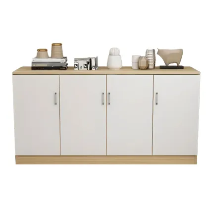 Wooden Freestanding Rectangle Storage Cabinet - Modern Design Image - 19