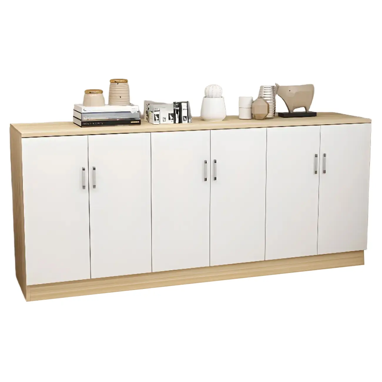 Wooden Freestanding Rectangle Storage Cabinet - Modern Design Image - 20 | homeyfad