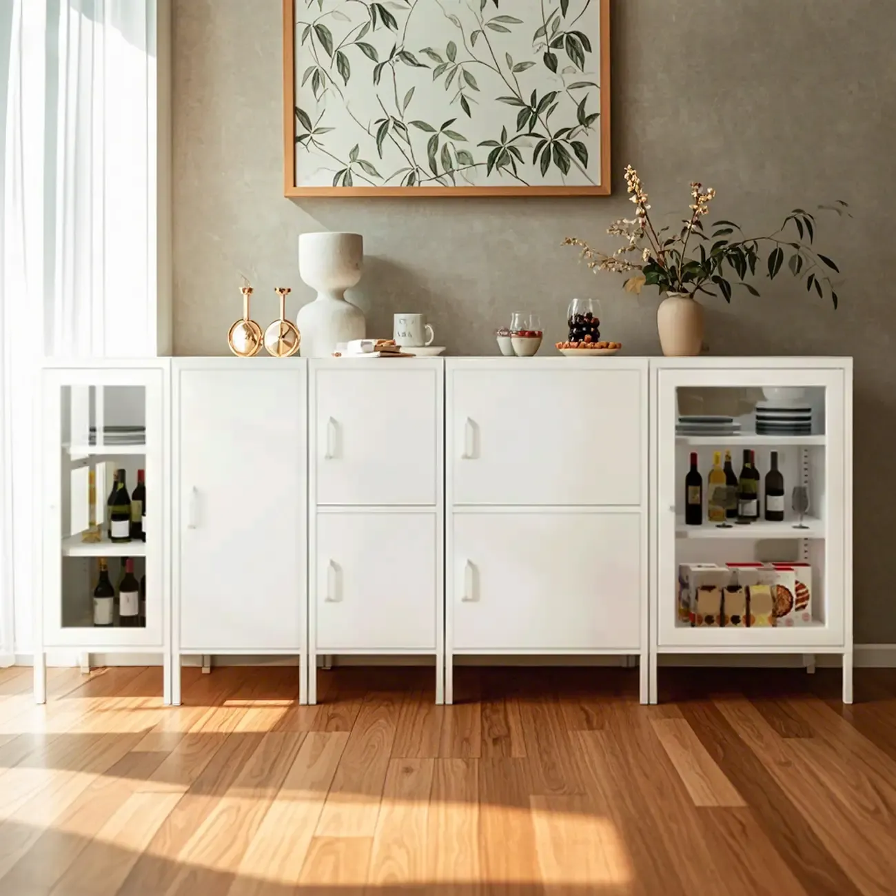 Modern Freestanding Storage Cabinet Suitable for Living Room   Image - 3