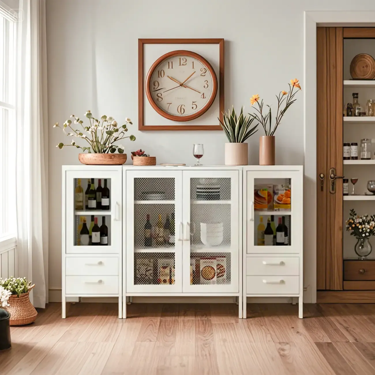 Modern Freestanding Storage Cabinet Suitable for Living Room   Image - 7