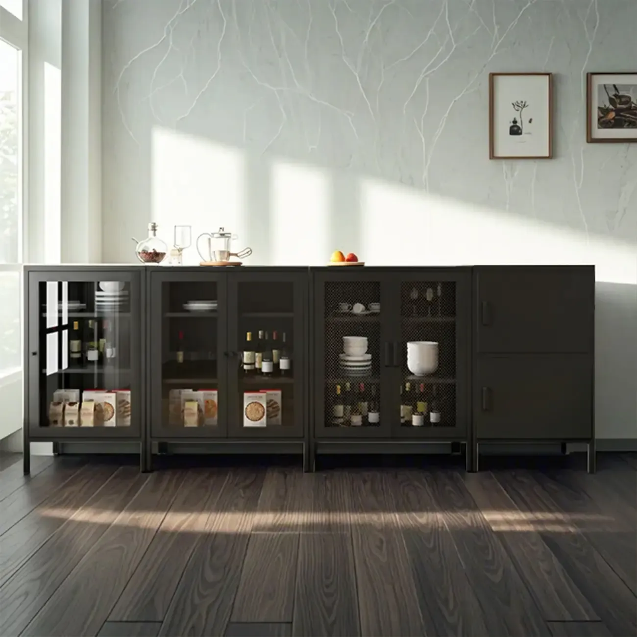 Modern Freestanding Storage Cabinet Suitable for Living Room   Image - 6