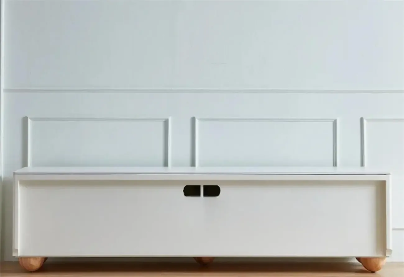 Elegant Stone Rectangular TV Stand with Shelves for Living Room Image - 4