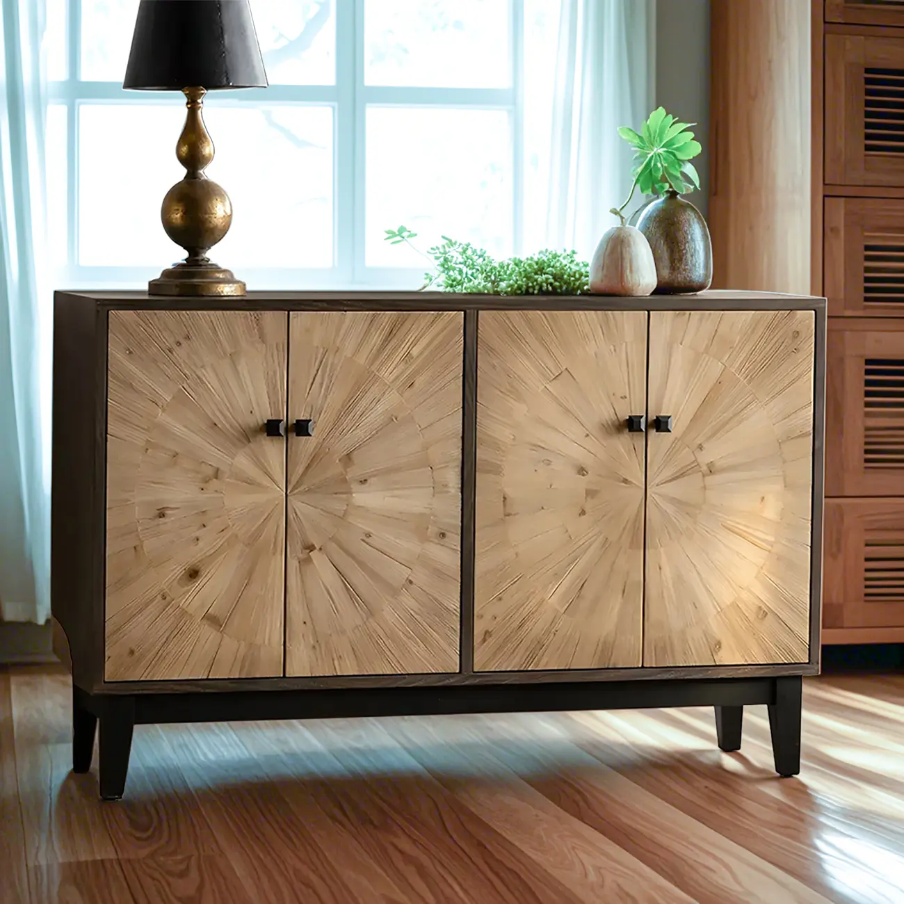 Modern Charming Wooden Dresser with Drawers for Bedroom Image - 5 | homeyfad