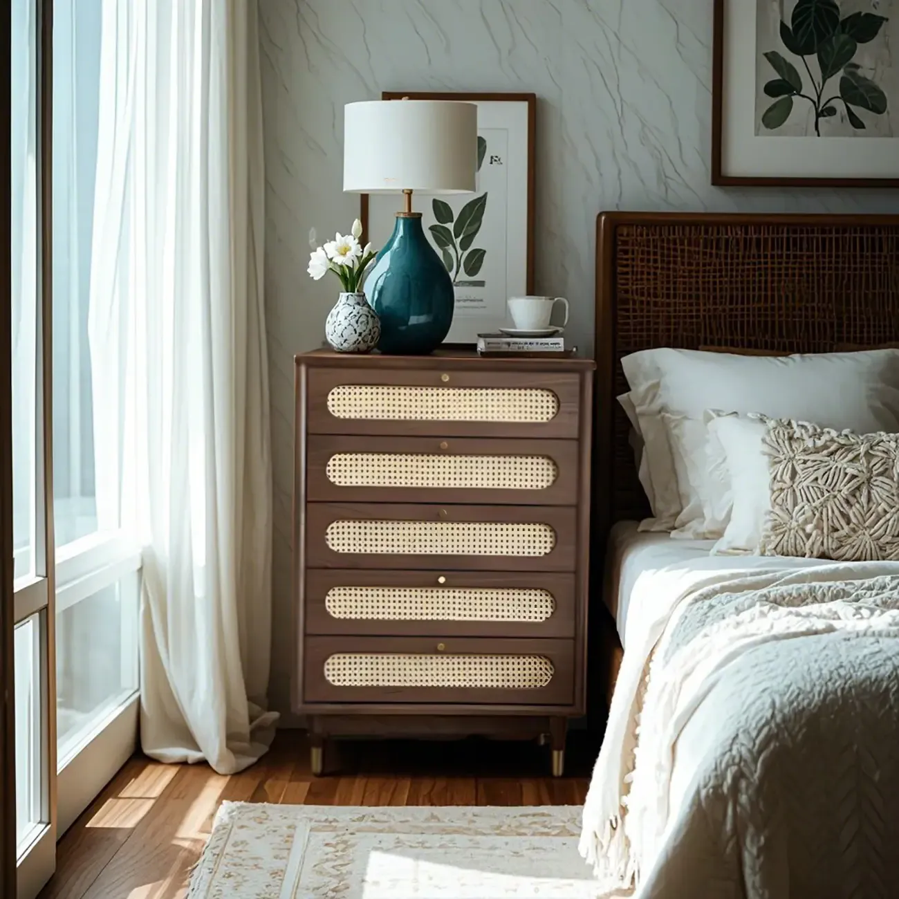 Traditional Dark Brown Wooden Dressers & Chests with Drawers Image - 1