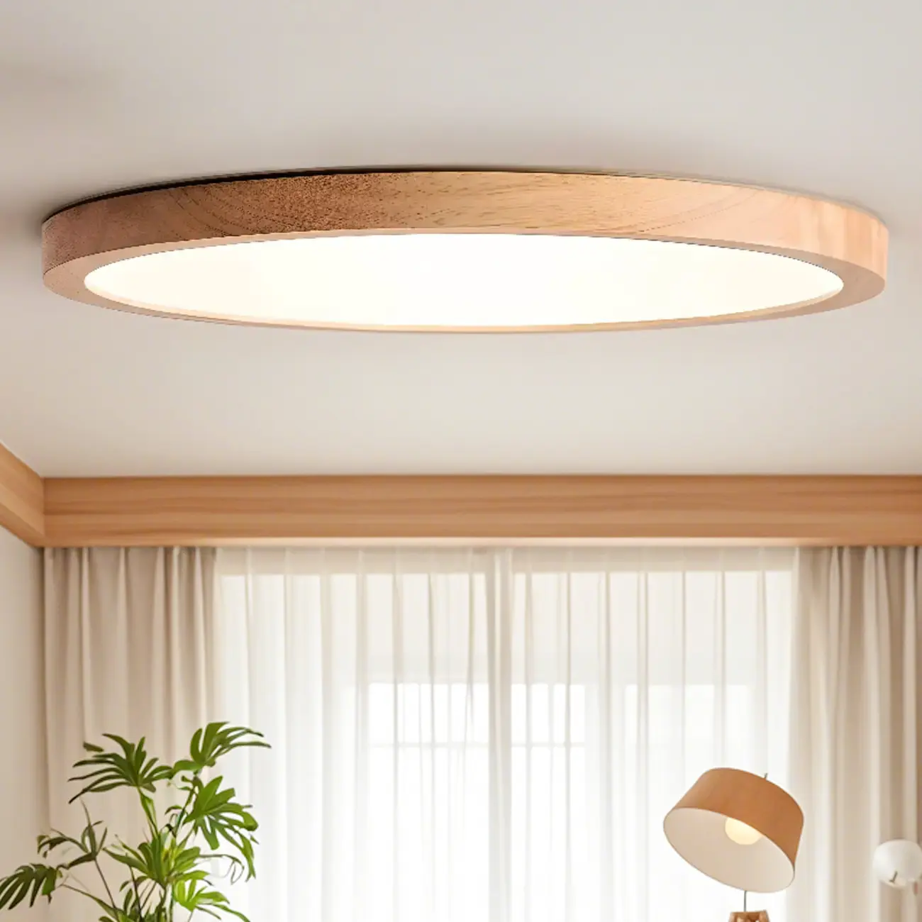 Circular Flush Mount Ceiling Light for Residential Spaces Image - 3 | homeyfad