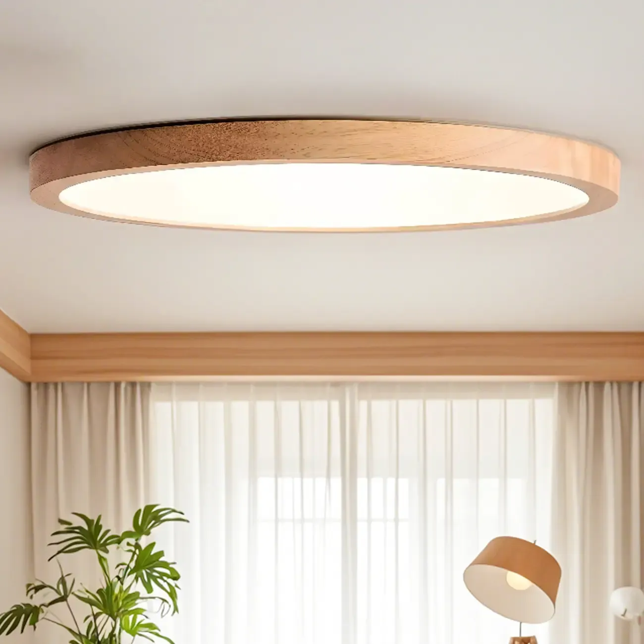 Circular Flush Mount Ceiling Light for Residential Spaces Image - 3