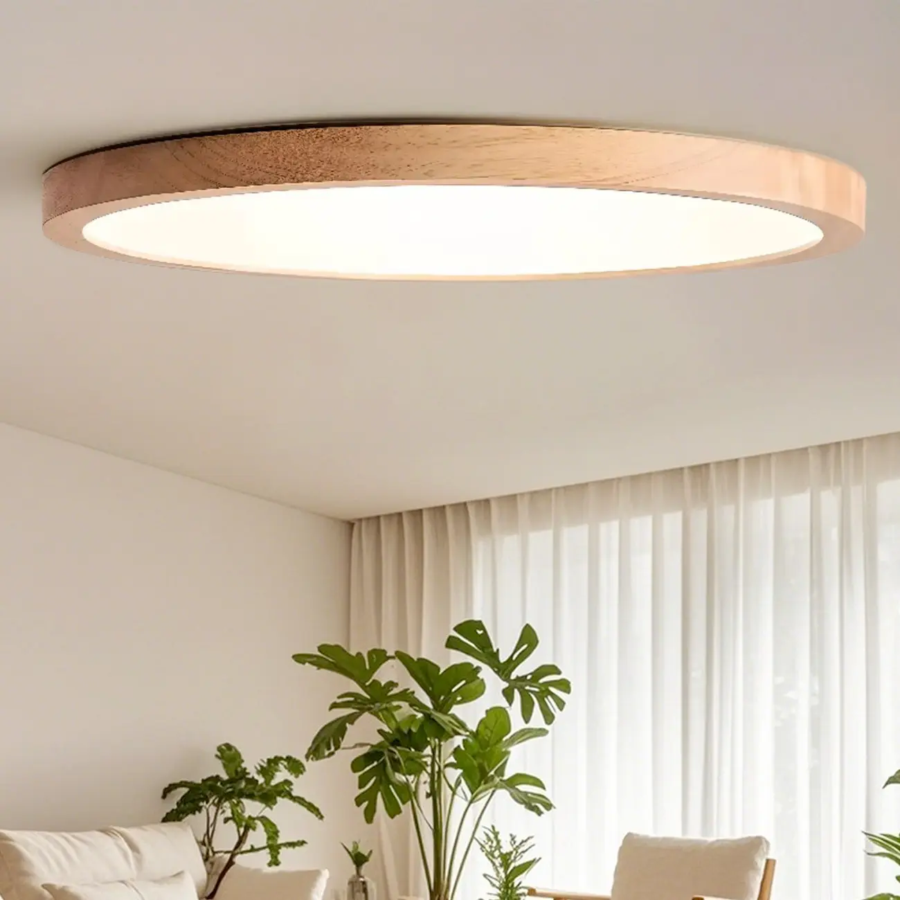 Circular Flush Mount Ceiling Light for Residential Spaces Image - 1 | homeyfad
