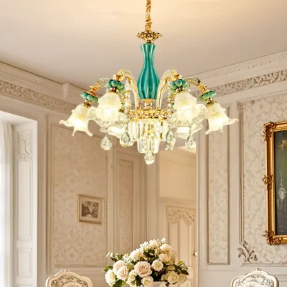 Luxury Crystal Chandelier with Elegant Design for Living Room Image - 4