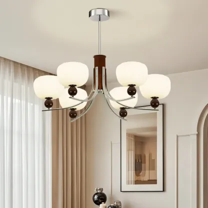 Modern Metal LED Chandelier for Living Room Decor  Image - 4