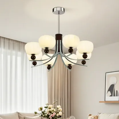 Modern Metal LED Chandelier for Living Room Decor  Image - 6