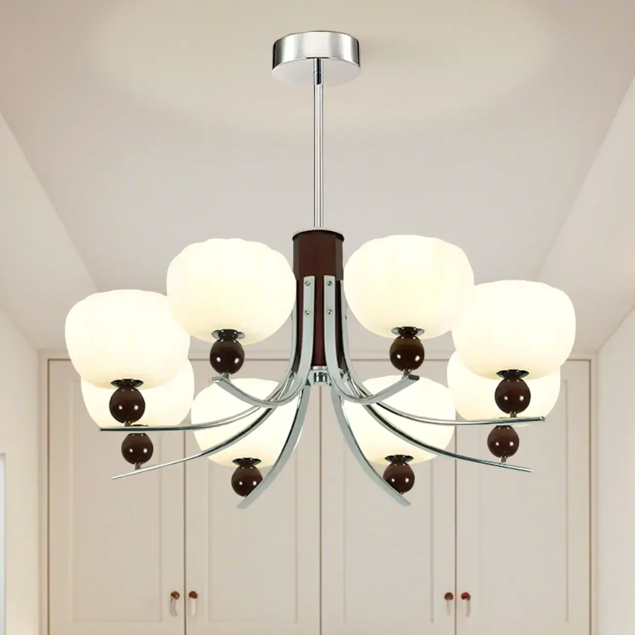 Modern Metal LED Chandelier for Living Room Decor  Image - 7