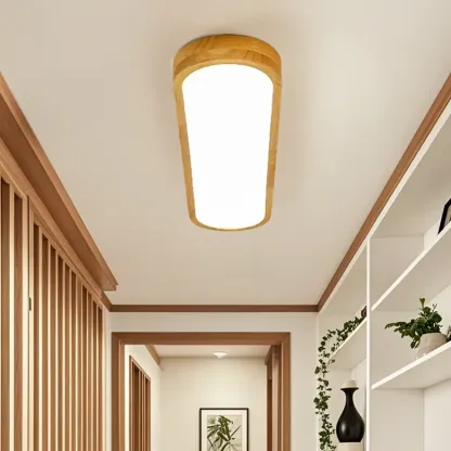 Natural Finish Flush Mount Ceiling Light for Residential Use  Image - 4