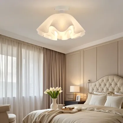 Elegant Acrylic Semi Flush Ceiling Light Fixture for Living Room Image - 2