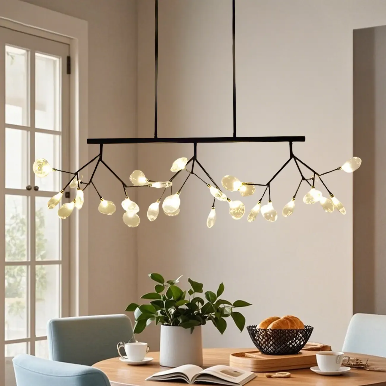 Modern Glass Branch Multi-Light Pendant Lights Image - 1