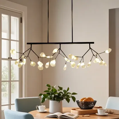 Modern Glass Branch Multi-Light Pendant Lights Image - 1