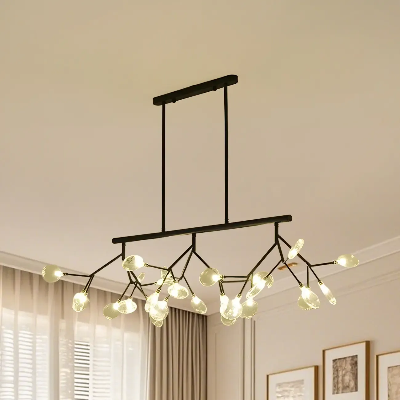Modern Glass Branch Multi-Light Pendant Lights Image - 4