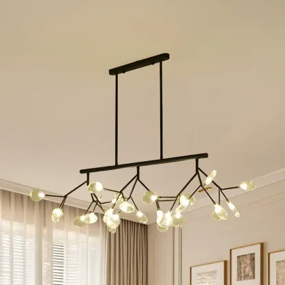 Modern Glass Branch Multi-Light Pendant Lights Image - 4
