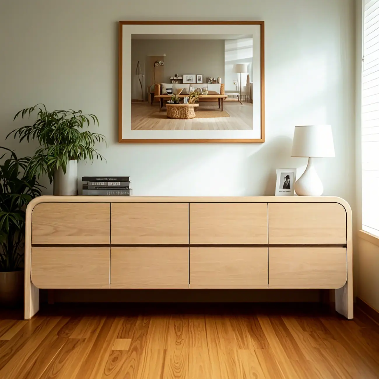  19.5''W Elegant Wooden Dresser with 8-Drawers for Bedroom Image - 1 | homeyfad