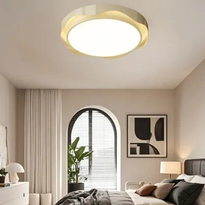 Dimmable Circular Flush Ceiling Light for Modern Bedroom  Image - 4