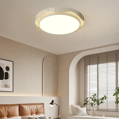 Dimmable Circular Flush Ceiling Light for Modern Bedroom  Image - 5
