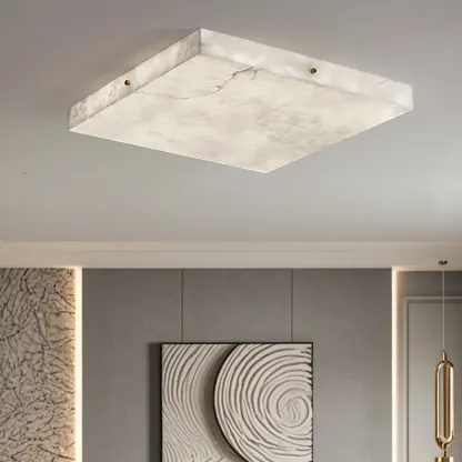 Dimmable Square Flush Mount Ceiling Light for Bedroom Use Image - 1