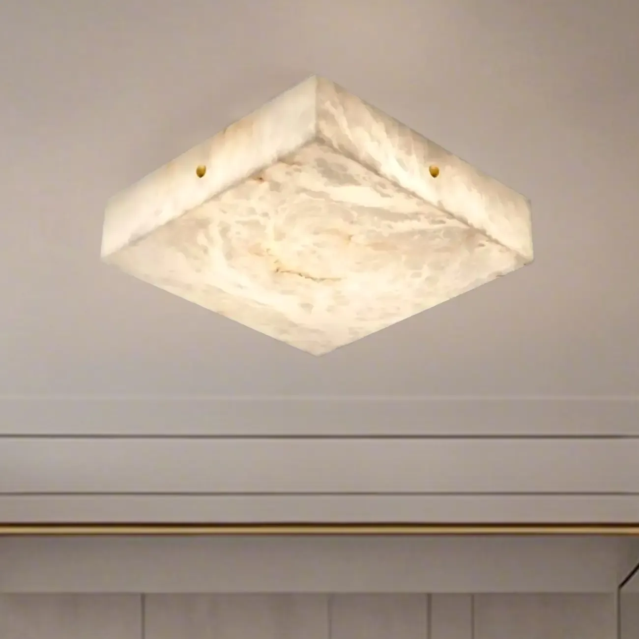 Dimmable Square Flush Mount Ceiling Light for Bedroom Use Image - 17