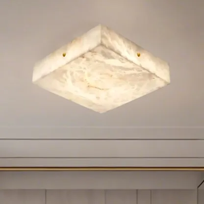 Dimmable Square Flush Mount Ceiling Light for Bedroom Use Image - 17