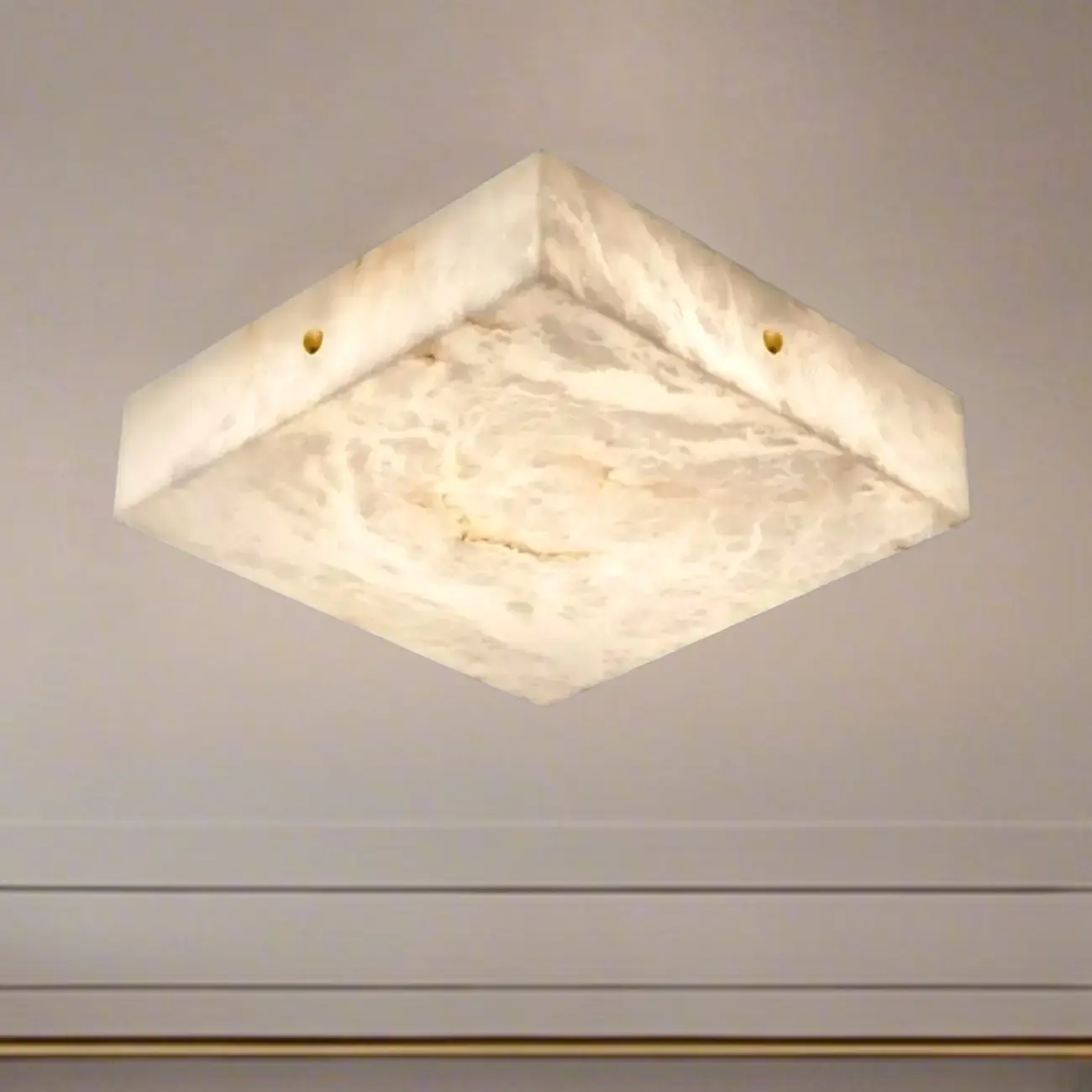 Dimmable Square Flush Mount Ceiling Light for Bedroom Use Image - 18 | homeyfad