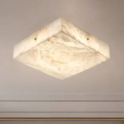 Dimmable Square Flush Mount Ceiling Light for Bedroom Use Image - 18