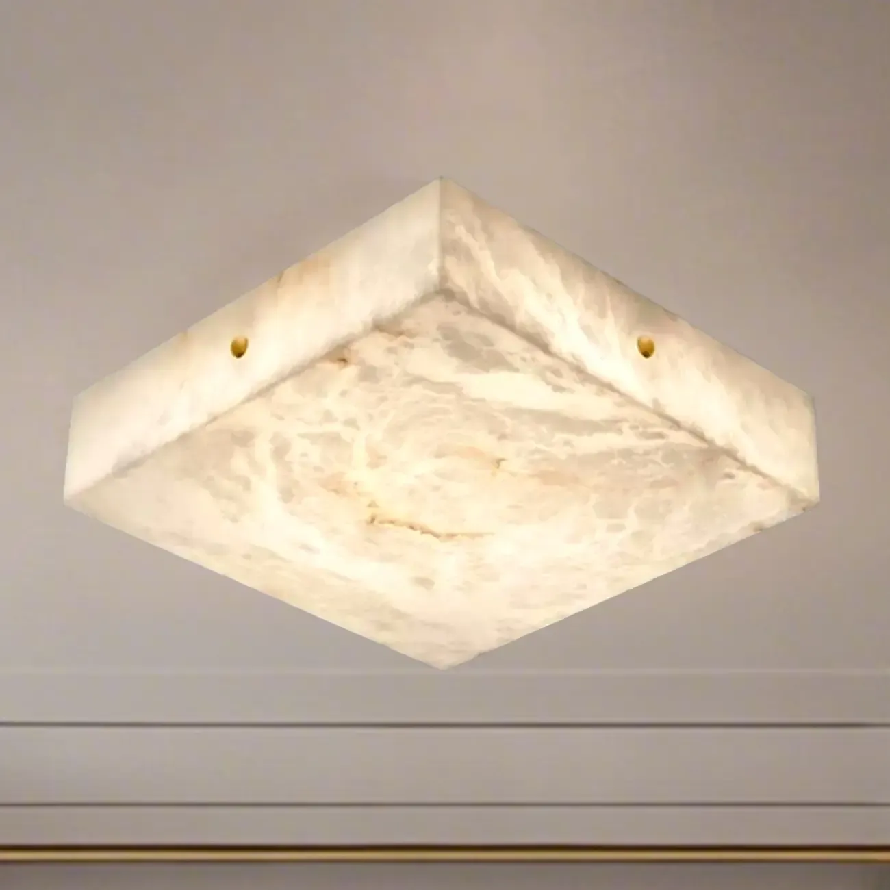 Dimmable Square Flush Mount Ceiling Light for Bedroom Use Image - 19