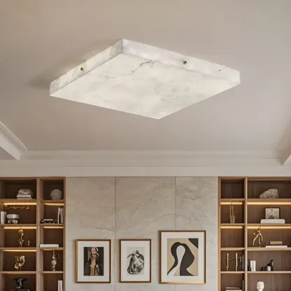 Dimmable Square Flush Mount Ceiling Light for Bedroom Use Image - 6