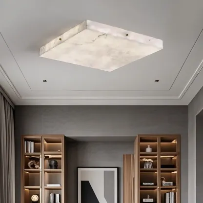 Dimmable Square Flush Mount Ceiling Light for Bedroom Use Image - 7
