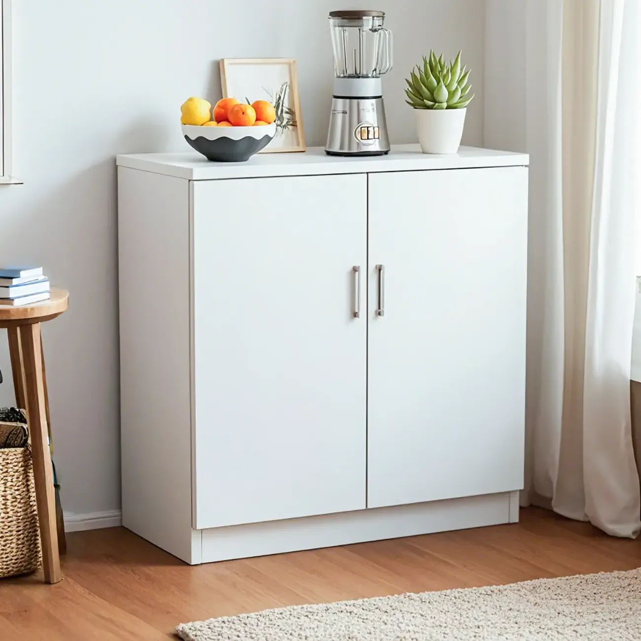 Modern Manufactured Wood Kitchen Cabinet , Free Standing Image - 1