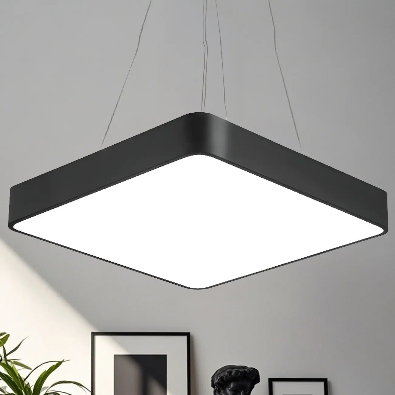 Modern LED Pendant Light with Glass Shade for Dining Room Image - 1 | homeyfad