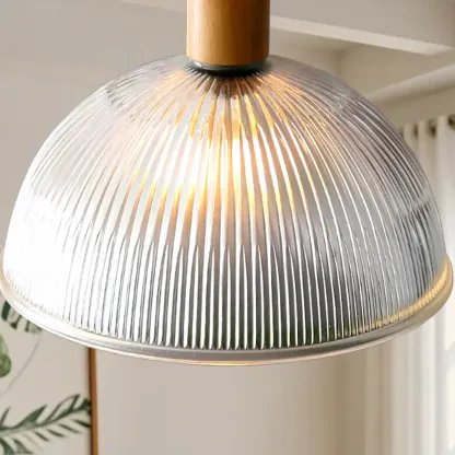 Modern Adjustable Glass Pendant Light for Kitchen Dining Image - 5